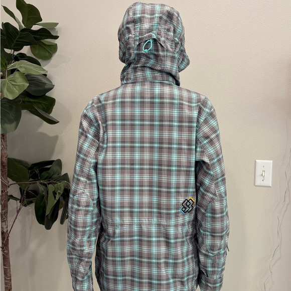 Special Blend Plaid Snowboarding Jacket Womens Size Large Removable Hooded Coat - Picture 7 of 16